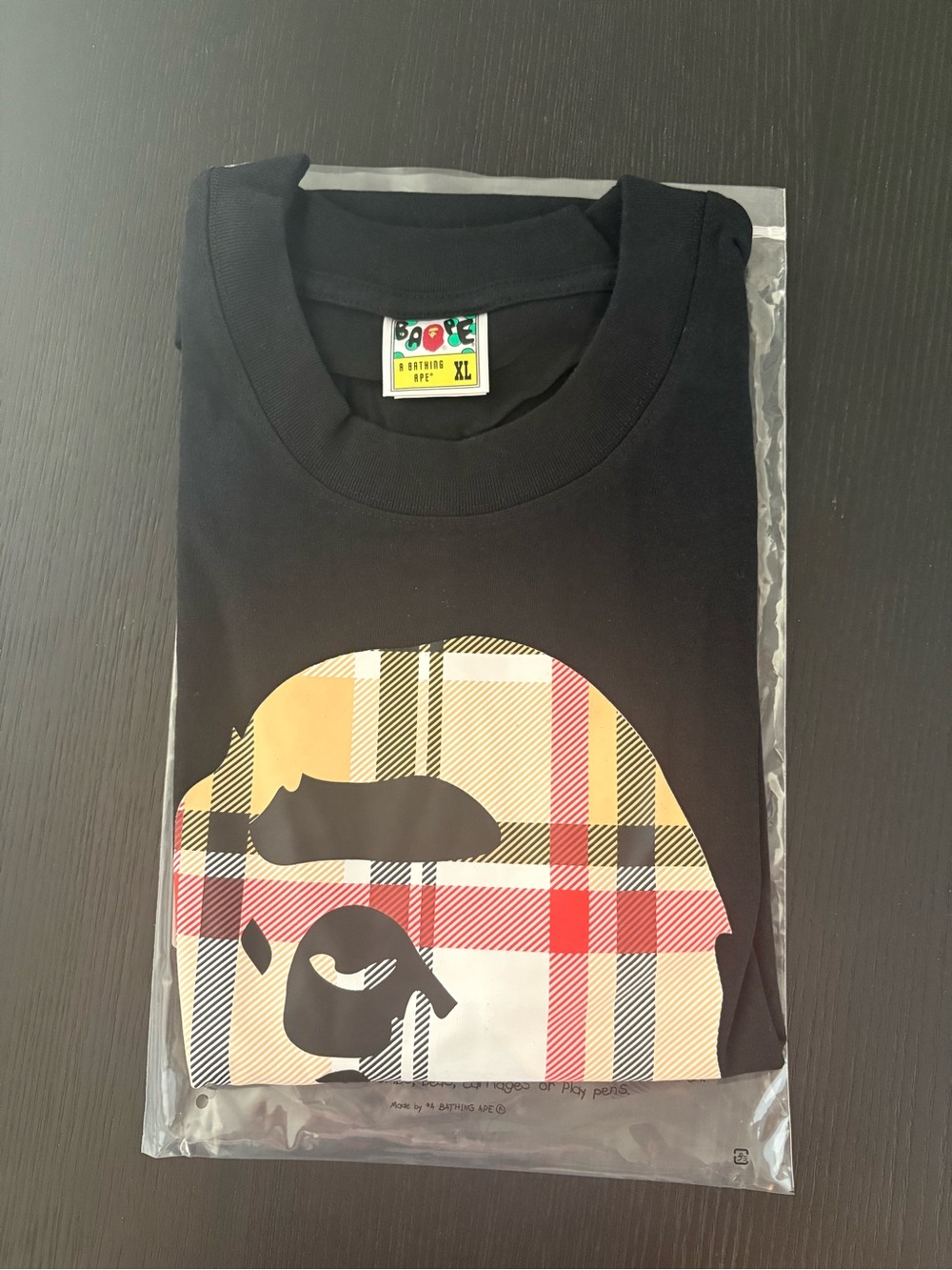 Burberry bape shirt size XL